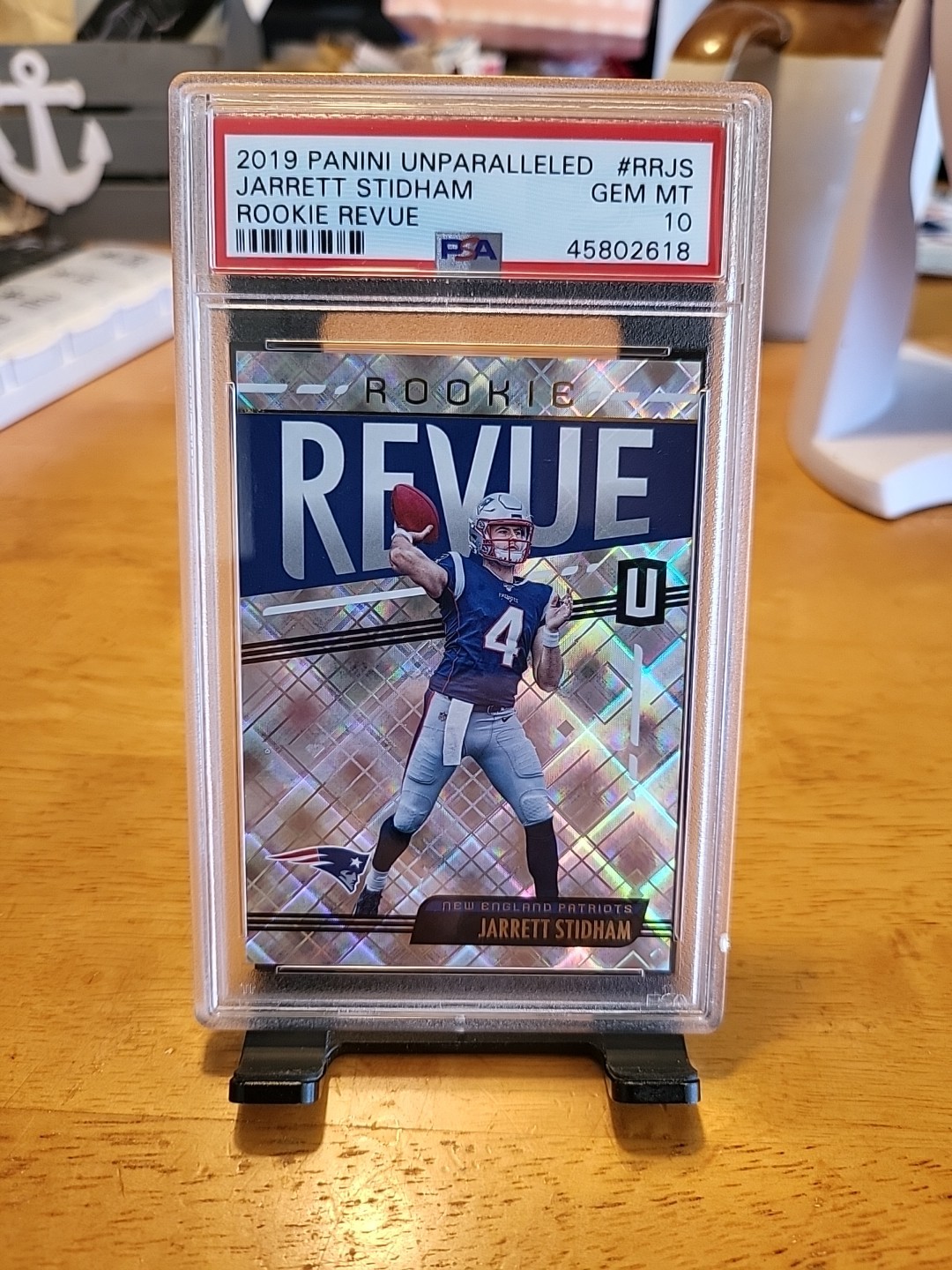 Jarrett Stidham Panini Unparalleled Rookie Revue #RRJS Base