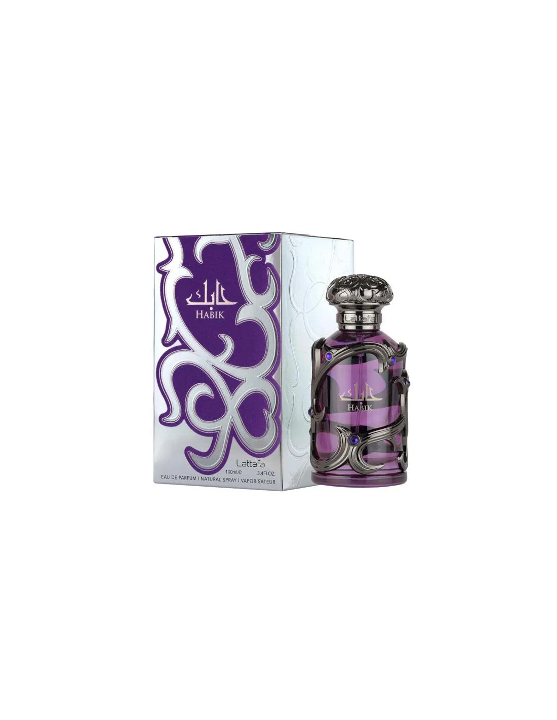 Lattafa Habik for Men Eau de Parfum 100ml Spray Uomo Profumo Legnoso Aromatico - Immagine 2