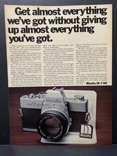1971 Vintage Ads, Printed,Wall Art, Camera, Minolta SR-T-100 (2137)