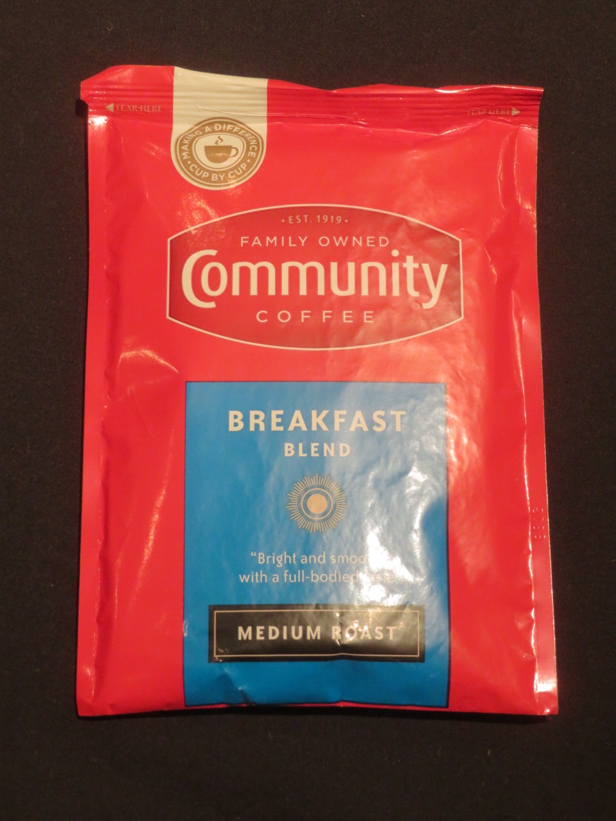 (10) Pack Lot of Community Coffee Breakfast Blend Medium Roast 2.5 Oz Each