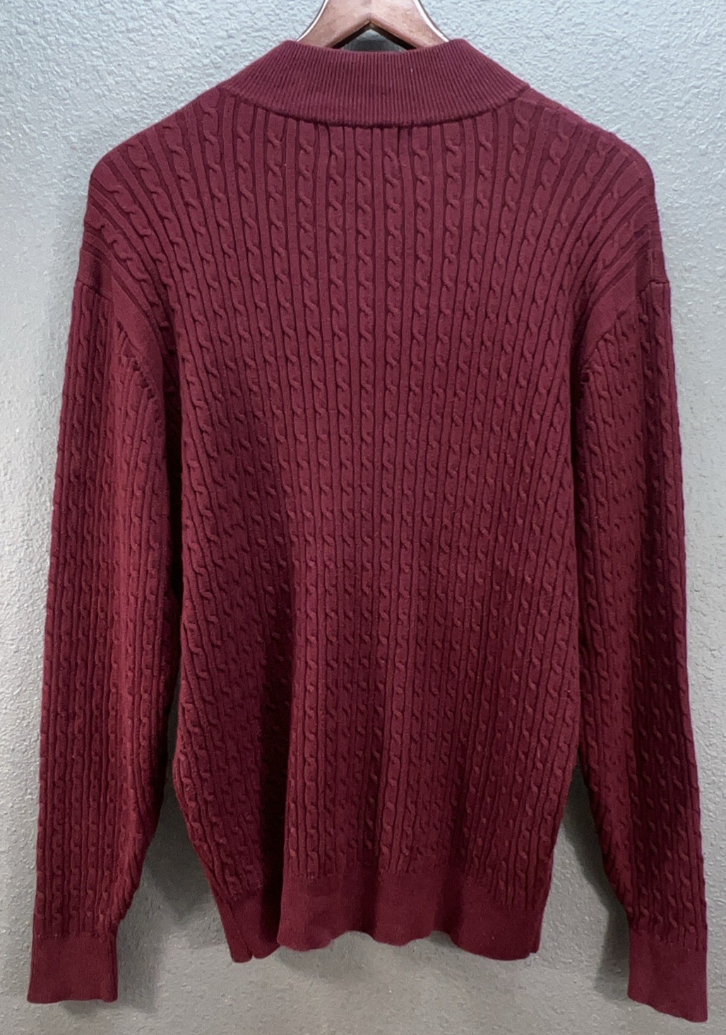 Pendleton Men's M Pullover Sweater Cable Knit 1/4… - image 9