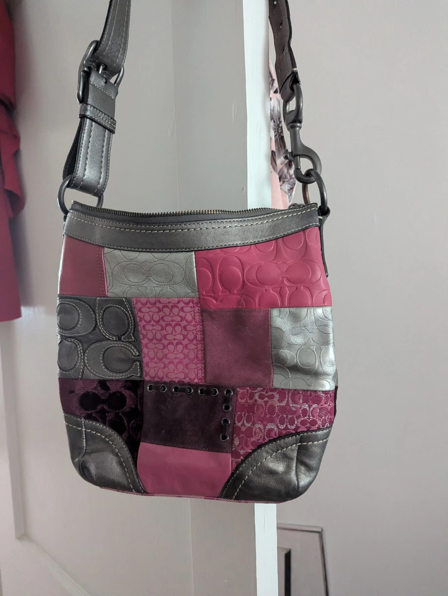 バッグ coach shoulder bag opart patchwork pink Coach Patchwork Shoulder Bag Pink Bags & Handbags for Women for
