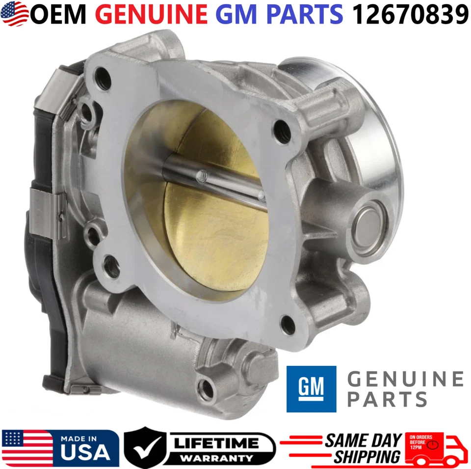 GENUINE Throttle Body For 2013-2022 Chevrolet GMC Buick Cadillac 2.5L, 12670839 - Image 3 of 4