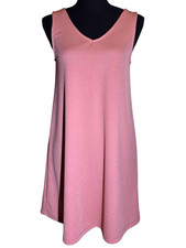 Wallflower Ash Rose V-Neck A-Line Mini Dress Pink Textured Knit Size Small NWT