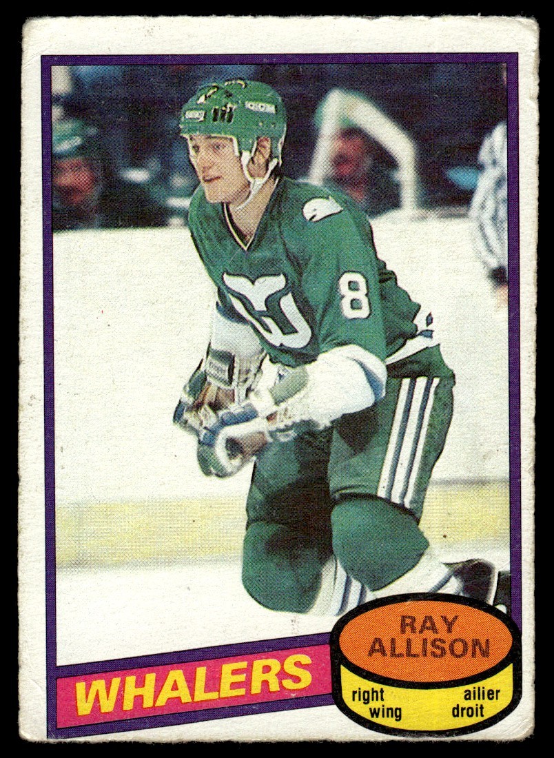 1980-81 O-Pee-Chee VTG OPC Rookie Ray Allison Rookie Hartford Whalers #126