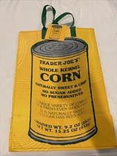 Trader Joe’s Reusable Shopping Tote Bag Corn NWT