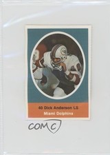 1972 Sunoco NFL Action Player Stamps Dick Anderson 1g62