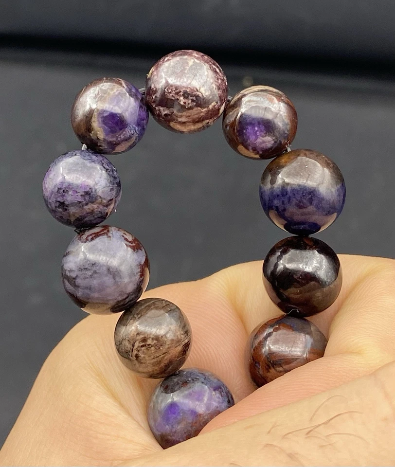 Linda PULSEIRA DE CONTAS DE SUGILITA AFRICANA QUALIDADE AAA 12 mm - Imagem 2 de 4