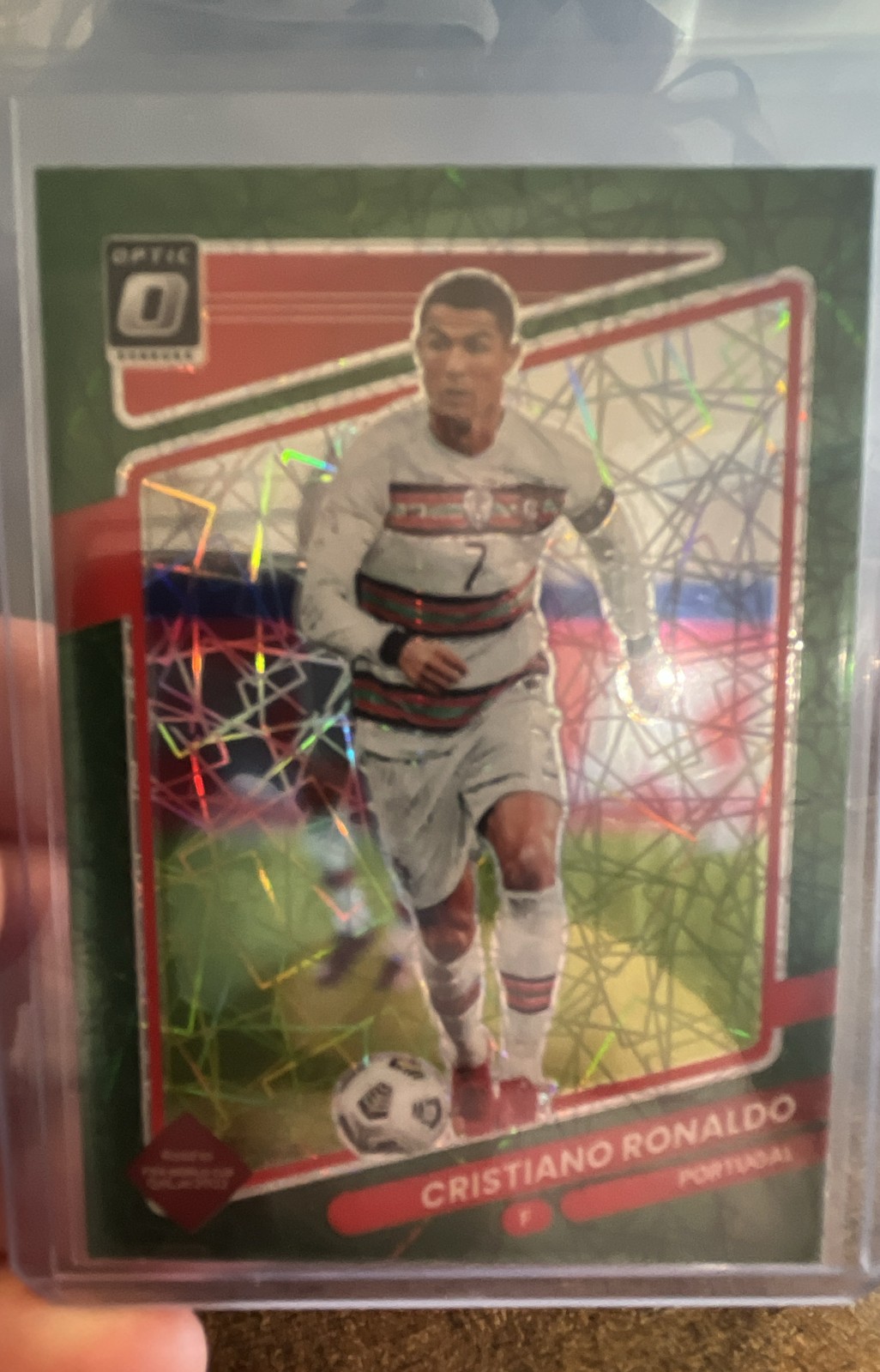 2021-22 Panini Donruss Road to Qatar - Cristiano Ronaldo Optic Green Velocity