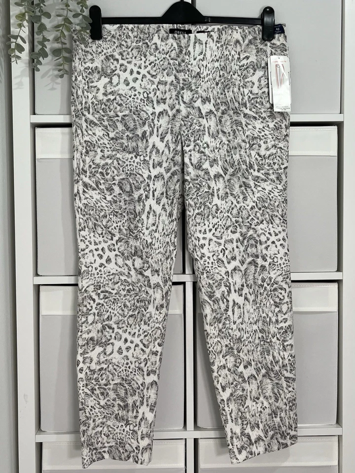 Robell Rose 09 Trousers Size 20 Jacquard Pull On Elastic Waist L26 BNWT - Image 2 of 4