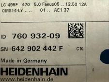 HEIDENHAIN LC 495F 470 5µm linear scale Fanuc05 557644-09 760932-09 new in box