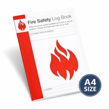 Fire Safety Log Book A4 Workplace Fire Precautions Maintenance Record Book