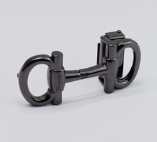 Black Salvatore Ferragamo Alloy Unisex Belt Buckle for 3.5cm leather strap