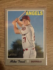 MIKE TROUT 2019 Topps Heritage SP #485 Base Set Shortprint Angels High#