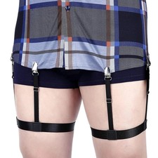 Men Shirt Stays Adjustable Elastic Shirt Garter Shirts Holder with Non-slip L..