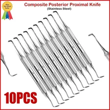 Dental Composite Posterior Proximal Knife Dentist Filling Instrument 10PCS