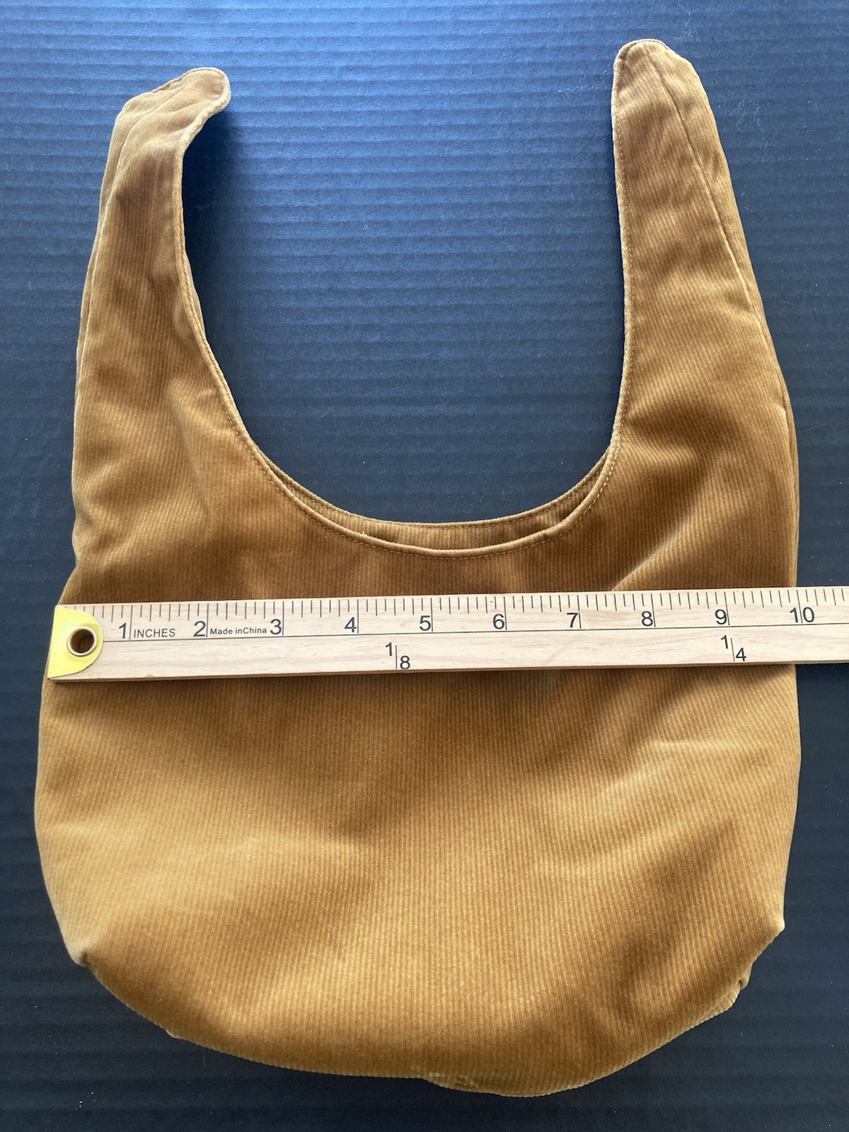 Merit Beauty Signature Cosmetic Makeup Bag Washable Corduroy Tie Top Pouch Small