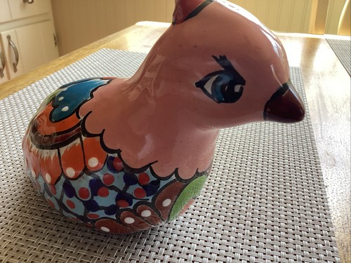 Talavera Mexican Bird Quail Pottery Animal Figure Folk Art - Picture 3 of 9