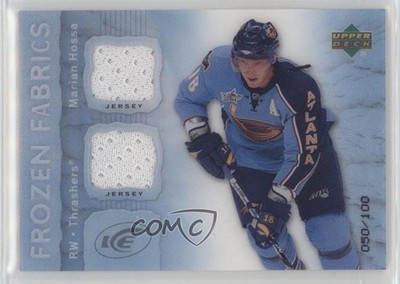 2007-08 Upper Deck Ice Frozen Fabrics PETG 50/100 Marian Hossa #MH HOF 05u8