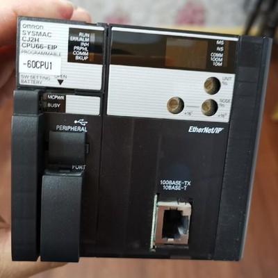 1PCS Used OMRON PLC CJ2H-CPU66-EIP Tested in OK