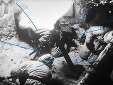 3 SUPER Repro Fotos Deutsche Soldaten in Wintertarnung mit Granatwerfer  WW2