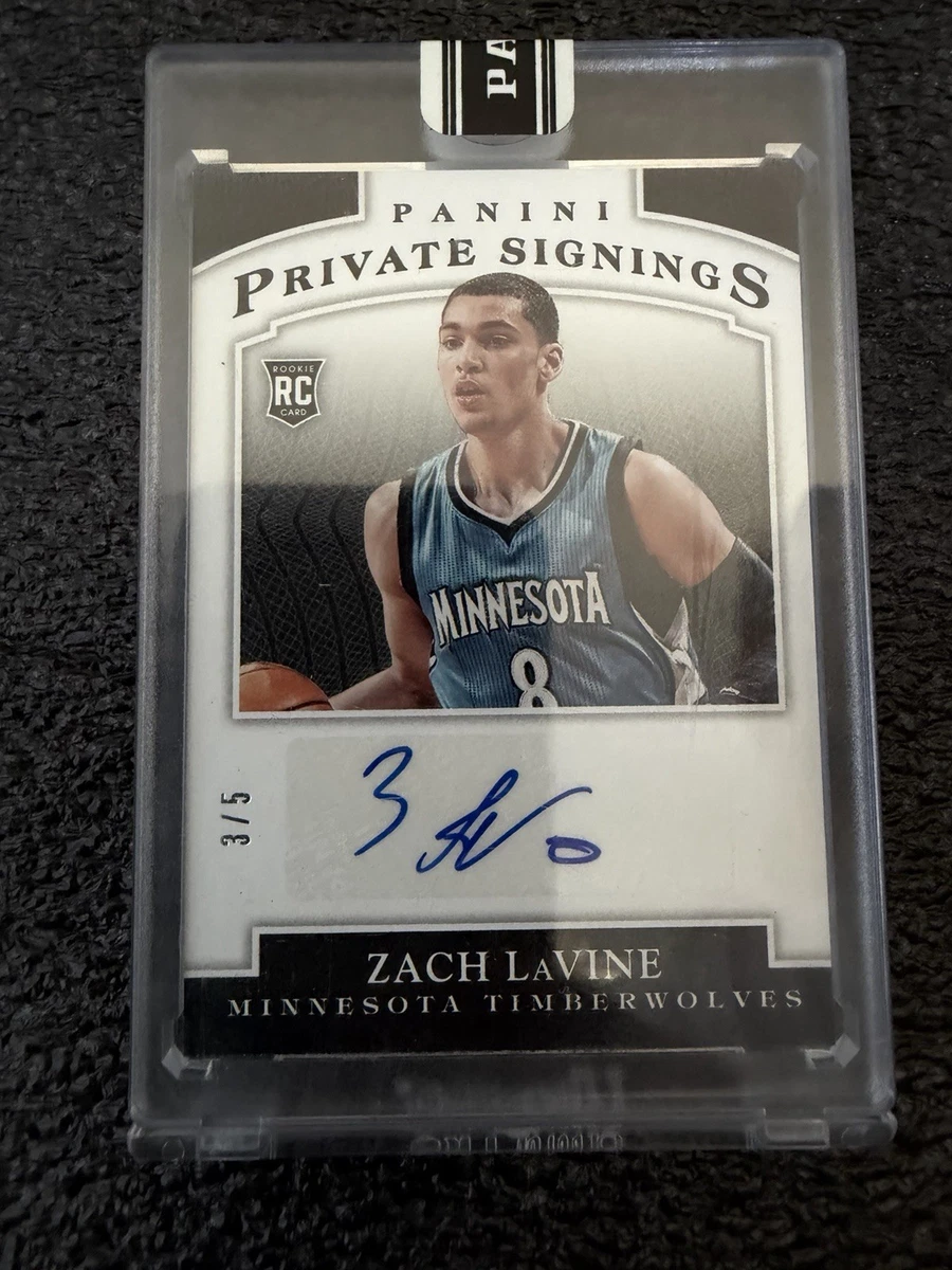 Zach LaVine Sports Trading Card Singles Autographed Basketball for