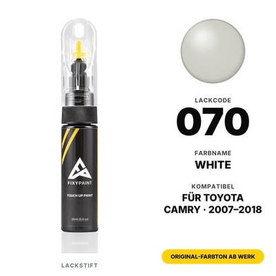 Lackstift Für Toyota Camry 070 White Set Profi KFZ Lack Reparatur Lackstift Kit