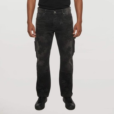 Amiri x Chemist Black Star Applique Denim Carpenter Jeans MWaist 35