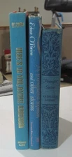 DECOR Book lot 3 Vintage Library Shelf Display Home Office Light Blue Shades VG