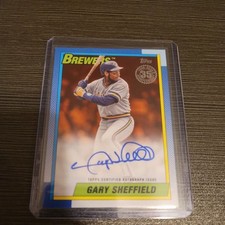 2025 Topps Series 1 GARY SHEFFIELD 19/25 Autograph #90A-GSH