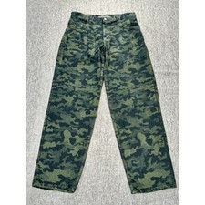 Vintage Levis Silvertab Baggy Jeans Mens 34x32 Camo Made in USA Y2K Streetwear