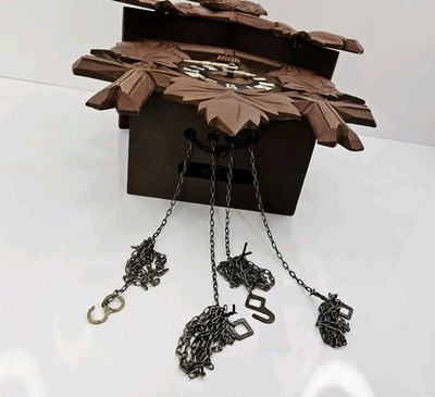 Vintage Hubert Herr Cuckoo Clock Made in Germany - Black Forrest