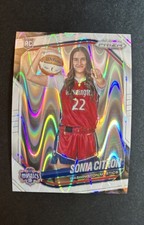 2025 Panini Prizm WNBA - Rookie Variation Sonia Citron #148 White Seismic Prizm