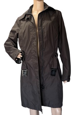 Original Wellensteyn Kalifornia Trench Rain Coat Full Zip/Button Placket Women L
