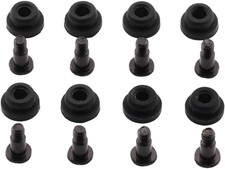 8Pcs 10Mm Hard Disk Drive Screws and Shock Absorption Rubber Washer Kit PC Hard