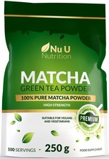 Matcha Green Tea Powder 250g XL Pouch 100 Servings 100% Pure Macha Premium