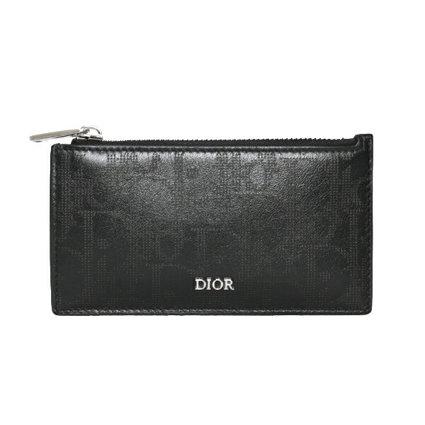 Dior Oblique Black Leather Zipped Card Holder 2ESBC250VPD-H03E-image