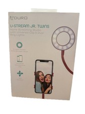 ADURO U-STREAM Jr Twins Home streaming studio-clip and dual ring lights-Mauve