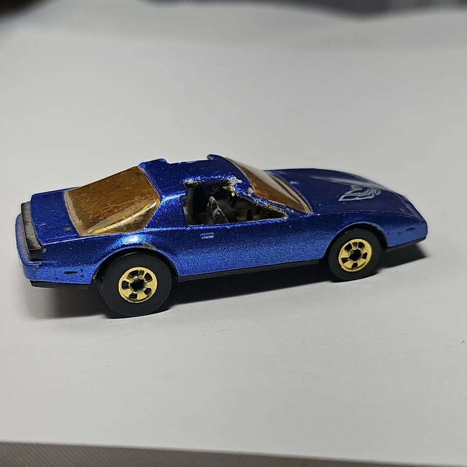 Pontiac Firebird Spectraflame 1982 Hot Wheels azul dorado Hong Kong coche diecast Foto 2 de 4