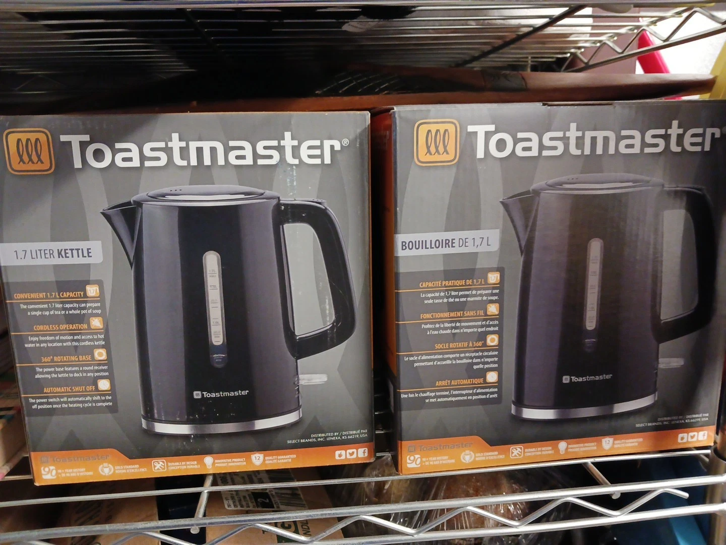 NEW Toastmaster Coffee Tea Electric Kettle, 1.7 Liters Auto Shut-Off (Two Avail)