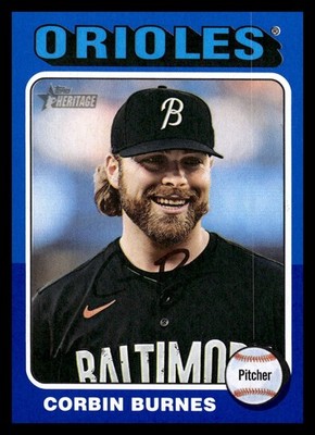 2024 Topps Corbin Burnes Heritage High Blue Parallel 