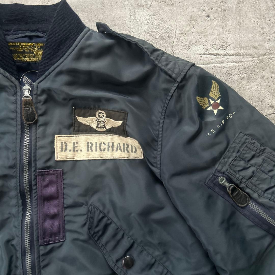 BUZZ RICKSON'S L-2A Flight Custom Model Jacket Bl… - image 3
