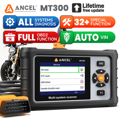 ANCEL Scanner OBD2 Motorcycle All System Diagnostic Fault Code Reader For BMW