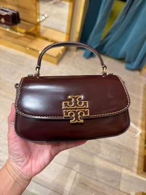 Tory Burch Britten Mini Top Handle Crossbody 153726 Tempranillo $350