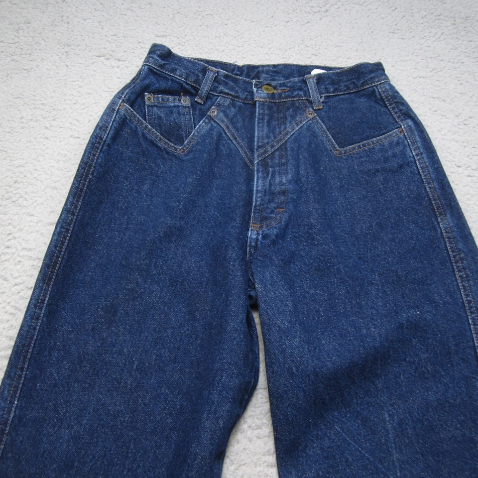 Rocky Mountain Jeans Women 26/3 Blue High Rise Straight Leg Riding Western Denim - Image 2 of 4