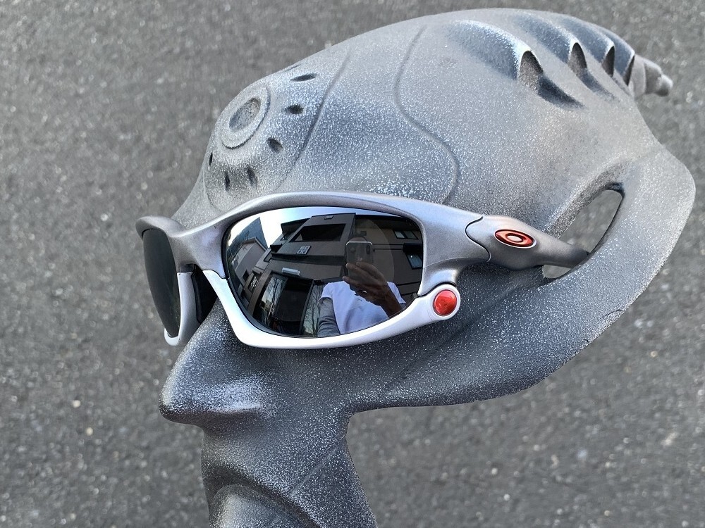 中古】OAKLEY Split jacket ブラック レッド サングラス オークリー