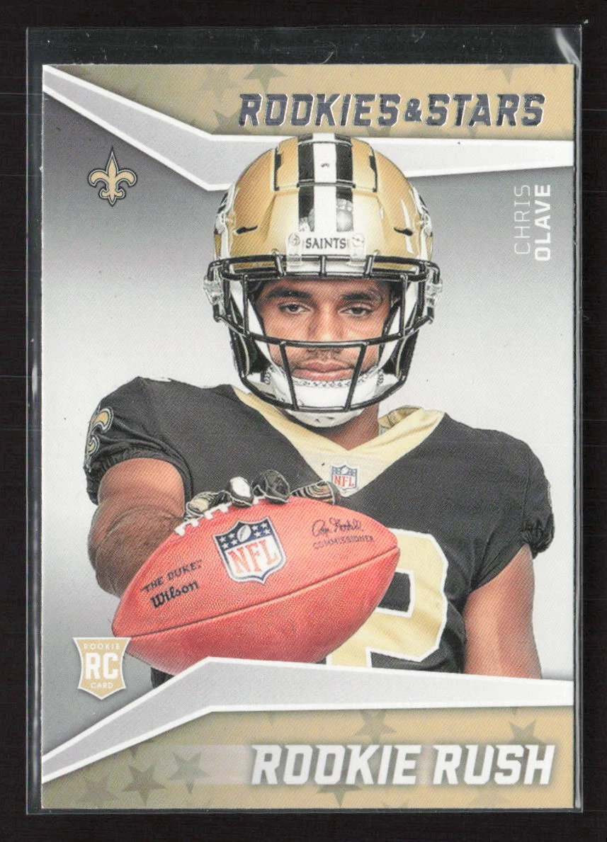 Chris Olave Panini Rookies & Stars Rookie Rush #RR7 Black & Blue