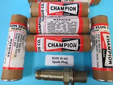 6 Each WWII Champion Aircraft Spark Plugs Curtiss Wright Pratt Whitney Allison ?