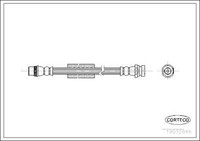 Corteco 19032846 Bremsschlauch Hinten Rechts 465 Mm FüR Renault Opel Nissan