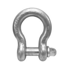 2" Screw Pin Anchor Shackle Galvanized Steel  Drop Forged 70000 Lbs D Ring Bow 
